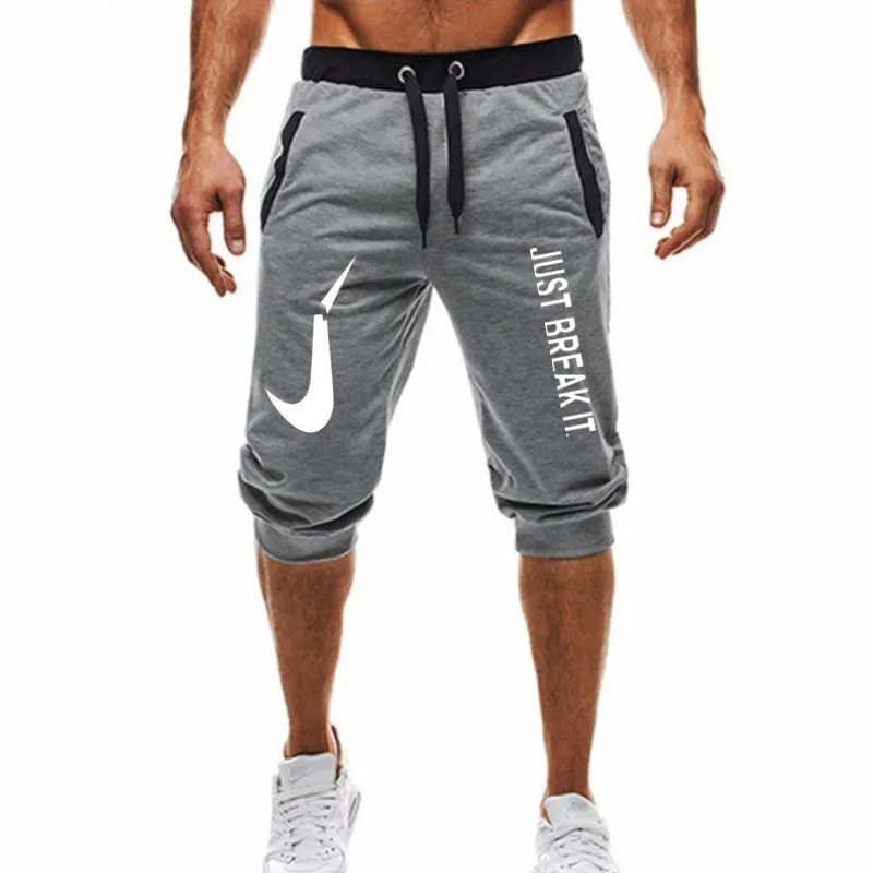 

Hot ! 2018 New Hot-Selling Man's Shorts Summer Casual Fashion Shorts JUST BREAK IT print Sweatpants Fitness Short Jogger M-3XL