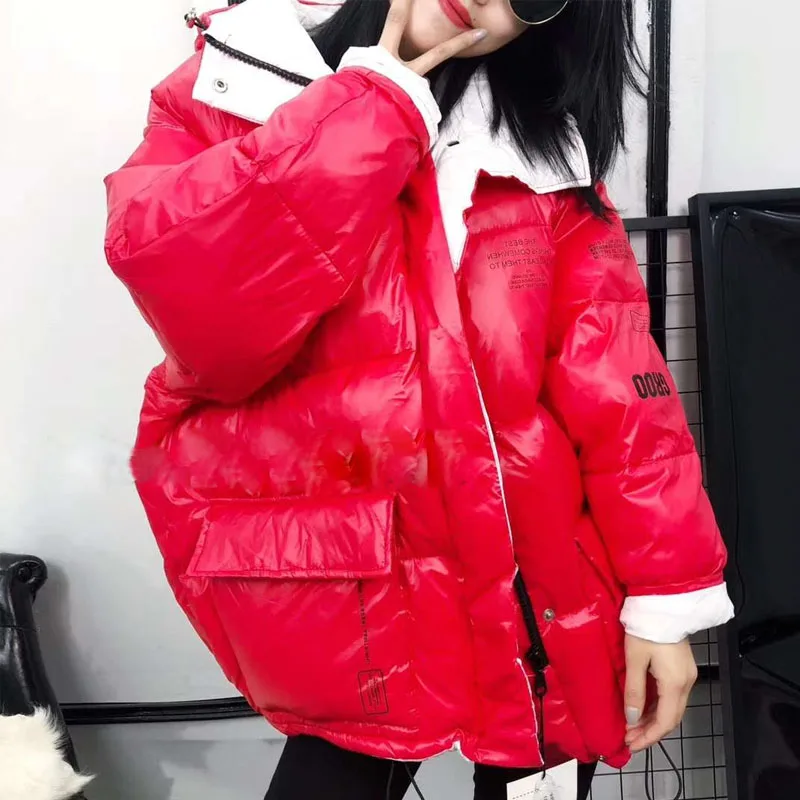 

2019 Winter Coat Jacket Women White Duck Down Jacket Women Plus Size Snow Outwear Female Thick Hooded Winter Down Coat Parka