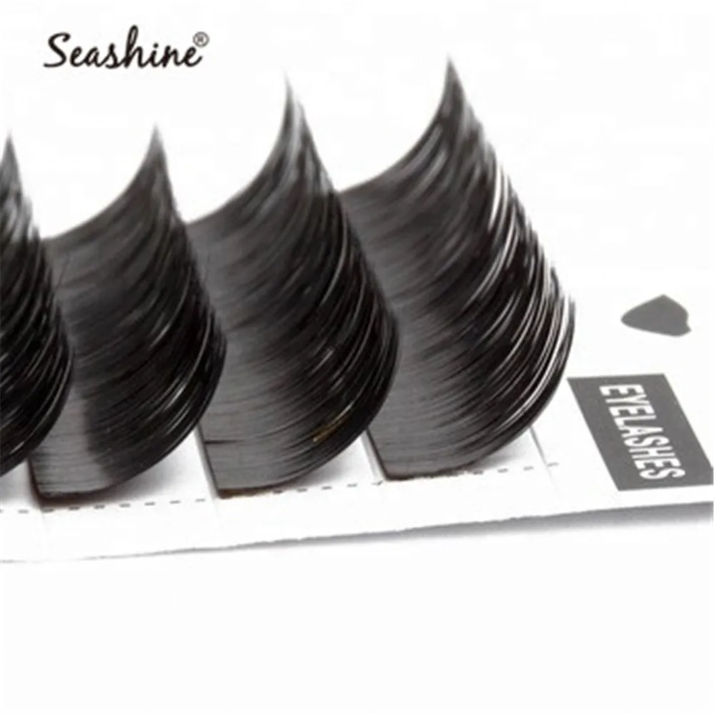 Seashine объемные ресницы для наращивания, легкие для поклонников J, B, C, D, L Curl, толщина 0,20, Индивидуальные Накладные ресницы для наращивания, объем