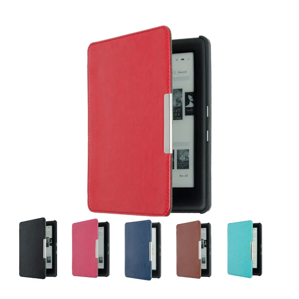 

PU Flip Case for Kobo Glo Leather Cover eBook Reader N613 Protective Case with Magnet closure e book case