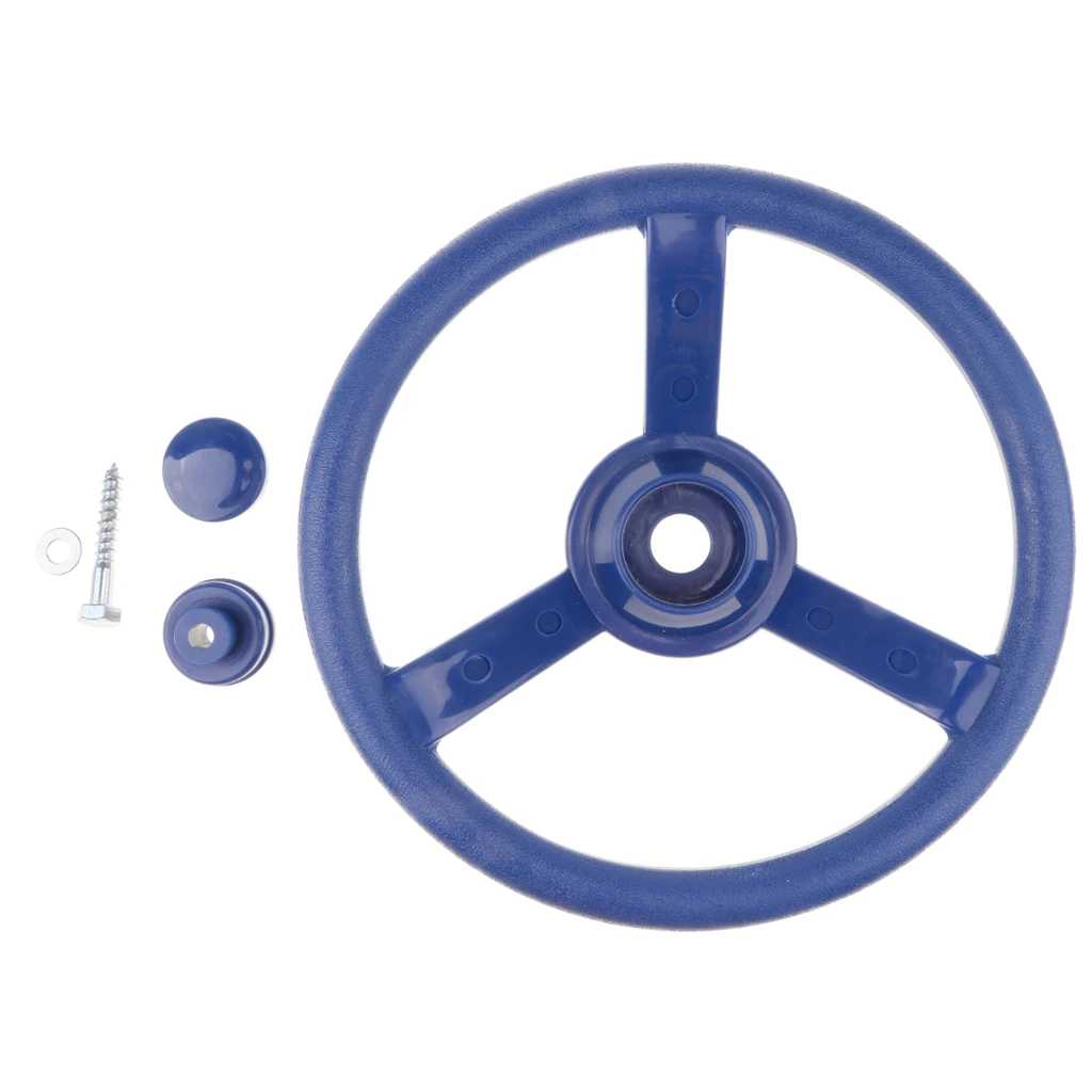 10 inch Swingset Steering Wheel Accessories for Kids Playhouse, Jungle Gym, Climbing Frame, Playground Playset, 4 Colors