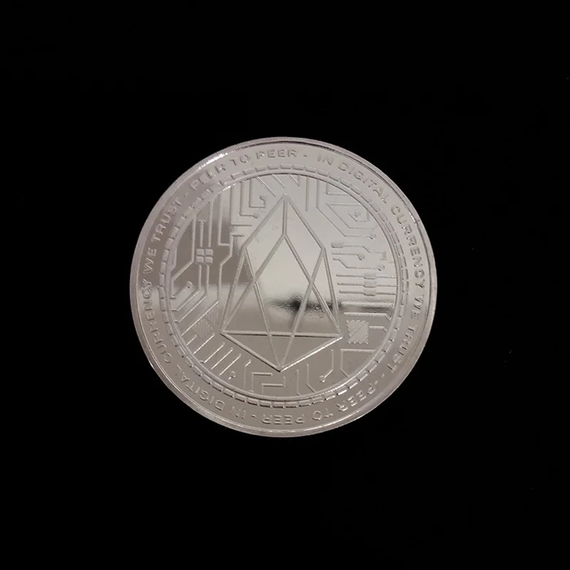 Новинка года EOS Coin Virtual Digital Bitcoin с тиснением памятные битные монеты сувениры коллекционные товары Прямая