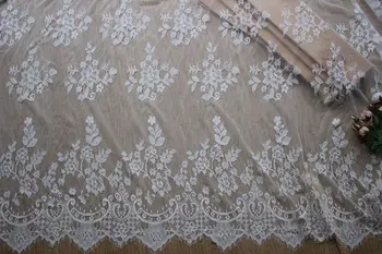 

GLace 3M/Lot Soft mesh fabric skin friendly high qualtiy eyelash lace fabric DIY wedding veil accessories TX681