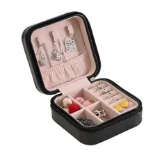 Маленькая сумка для ювелирных изделий портативное Ожерелье Браслет Дисплей PU чехол тонкий корпус выставочная витрина для украшений для женщин девочек