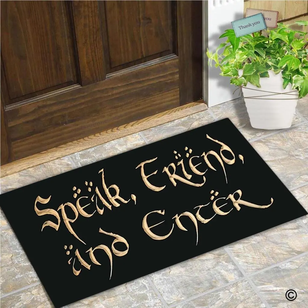 Entrance Doormat Funny And Creative Doormat Speak Friend And