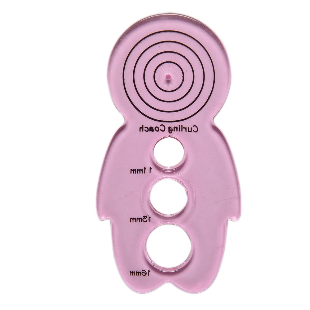 2017 DIY Cute Doll Shape Rulers Curling Coach Paper