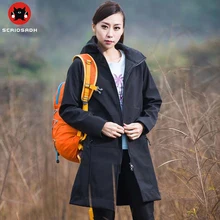 Женская куртка с длинным рисунком, водонепроницаемая, ветрозащитная, непромокаемая, сохраняющая тепло, однослойная, мягкая, флисовая куртка