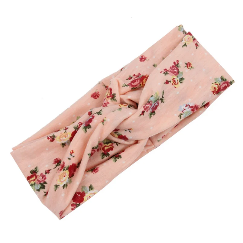Fashion Ladies Twist Knot Pattern Headband Elastic Head Wrap Turban Hair Band Flower Accessories Hair Band Free Shipping F#K28 (14)