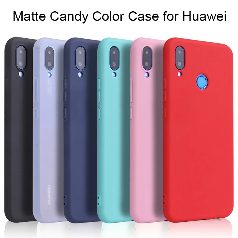 Милый чехол карамельного цвета для Huawei P20 Lite мягкий термополиуретановый