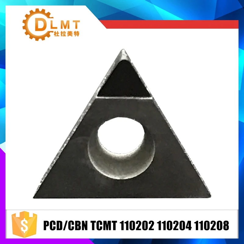 2 шт. резец сверхтвердый PCD/CBN TCMT110202 TCMT110204 TCMT110208 вставка Хромая однотонные Diamant Outil