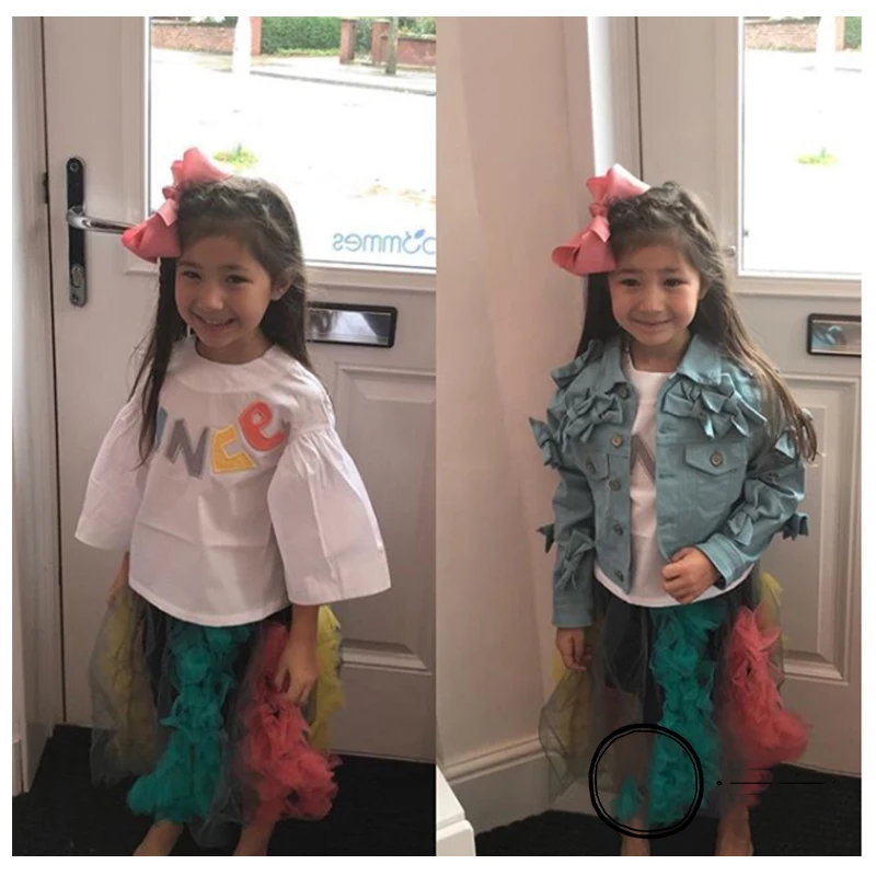 spesifikasi Putri Gaun 2019 Musim Panas Anak anak Pakaian Set Bayi Gadis Gaun Renda T shirt Fashion Pesta Anak Atasan Tutu Dress