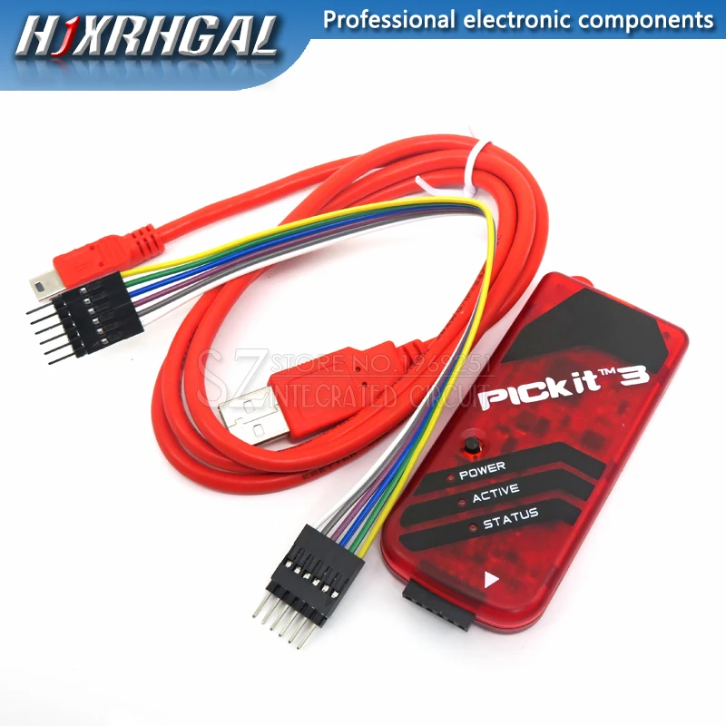 1 шт. PICKIT2 PICKIT3 PICKIT3.4 PIC Kit2/3/3.5 симулятор PICKit 2/3/3.5 программатор Emluator красного цвета с