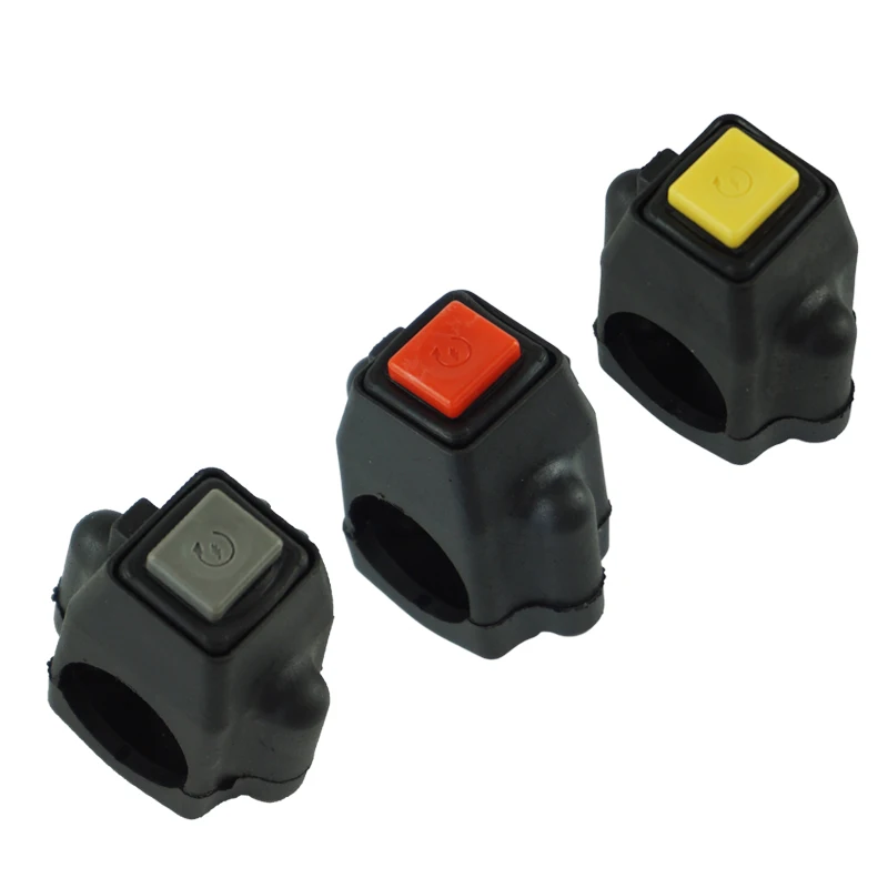 

7/8" Motorcycle Power Ignition Start Switch Button With Square cannula Connector For Yamaha Honda Motorbike ATV Dit Bike