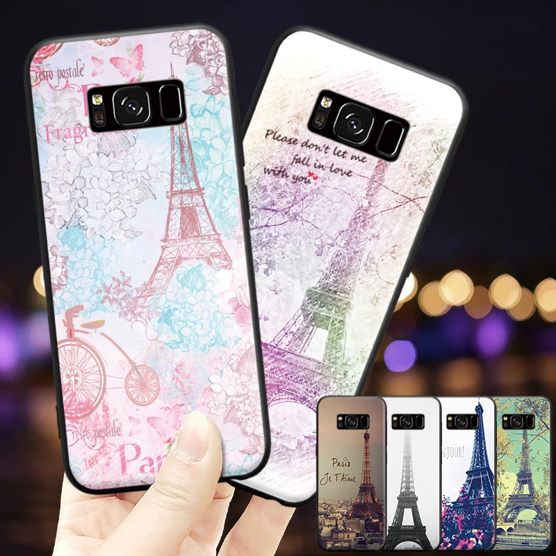 

Love Paris Eiffel Tower Pattern For Samsung Galaxy A3 A5 A8 J3 J5 J7 2015 2016 2017 2018 Hard Phone Case