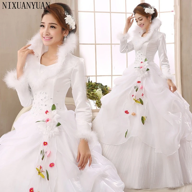 Robe mariée hiver pas cher Clearance