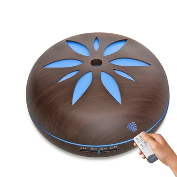 

550ML Aromatherapy Essential Oil Diffuser Ultrasonic Cool Mist Maker Wood Grain Aroma Air Humidifiers