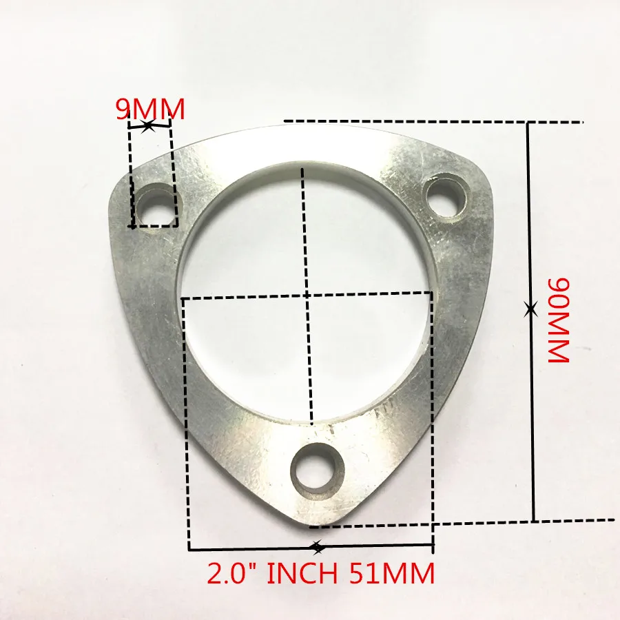 Autoptgo 2," 2,5" 3," глушитель труба фланец прокладка адаптер подходит для 2" 2 1/2 " трубы Cat-back 3 болта отверстие сварного соединения