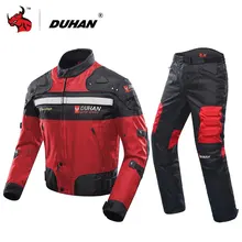 DUHAN мотоциклетная куртка зимняя морозостойкая куртка для мотокросса и мотоциклетные брюки мото костюм туристическая одежда защитный комплект