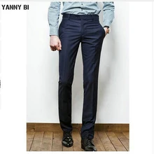 Изготовленный на заказ роскошный мужской s Деловое платье Повседневный прямой костюм брюки мужские брюки