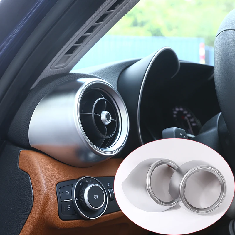 

New For Alfa Romeo Giulia 2017 ABS Chrome Side Air Conditioning Vent Outlet Cover Trim Set of 2pcs