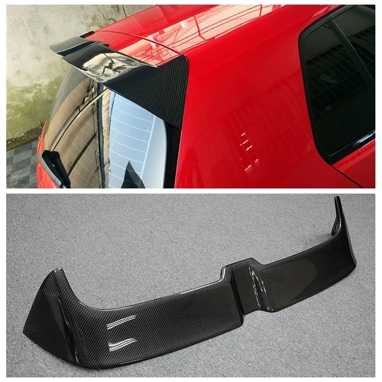 

R & MK7 G-T-I Carbon Fiber Rear Roof Trunk Wing Spoiler for Volkswagen Golf 7 VII MK 7 G-T-I & R 2014 2015 2016 2017 car styling