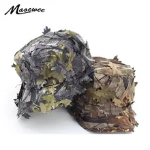 Для мужчин и женщин с плоским верхом камуфляжная армейская Военная уличная джунгли затенение шляпа Бенн кленовый лист Снайпер унисекс Военная тренировочная камуфляжная шляпа