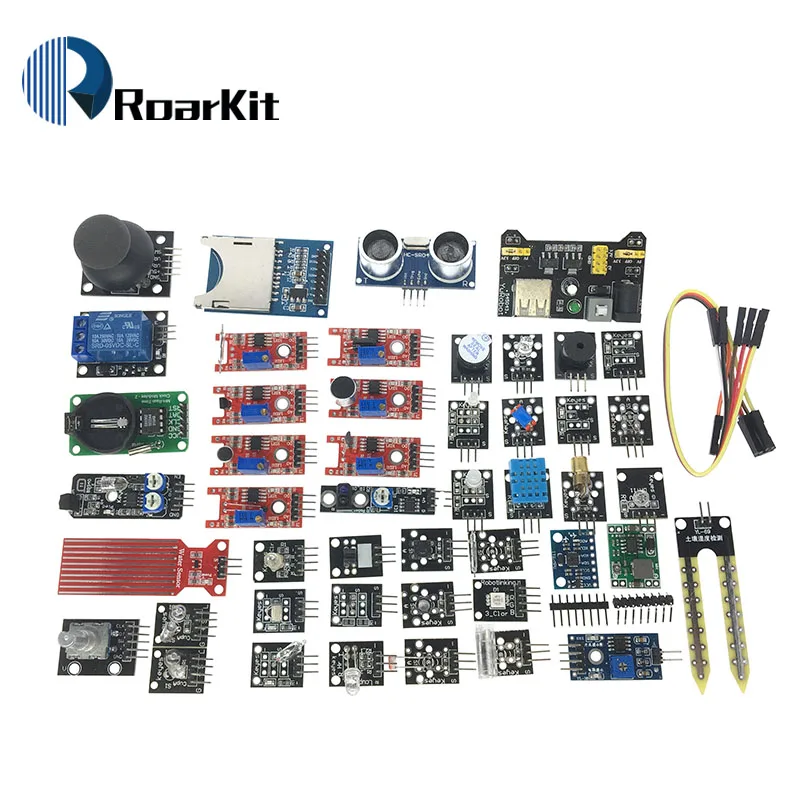 Стартовый комплект для модулей датчиков arduino 45 в 1 лучше чем 37 UNO R3 MEGA2560|kits 45|kit for
