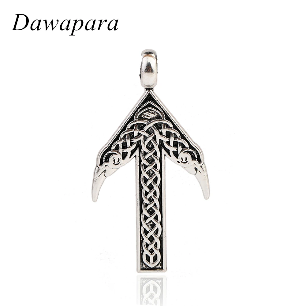 

Dawapara Viking Runes Antique Silver Arrow Pendants Jewelry Making Fashion Jewelry Womens Accessories Metal Tags Charms