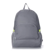 Lightweight Foldable Waterproof Nylon Women Men Skin Pack Backpack 20L Travel Outdoor Sports Camping Hiking Bag Rucksack(grey)