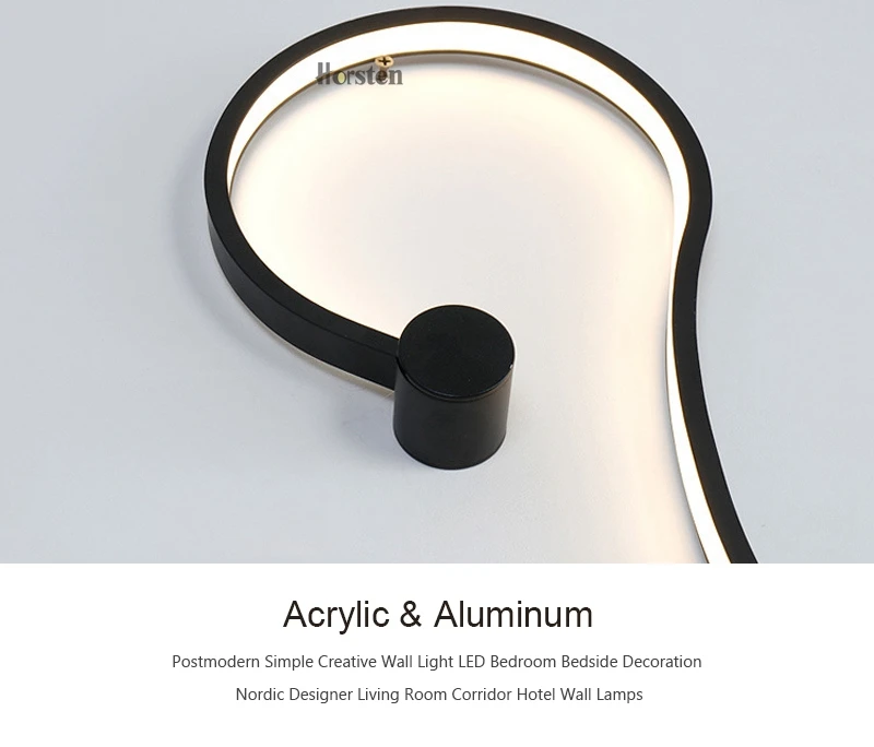 Creative Postmodern Minimalist LED Wall Light Personalized Nordic Wall Lamp For Bedroom Living Room Corridor Hotel Restaurant (21)