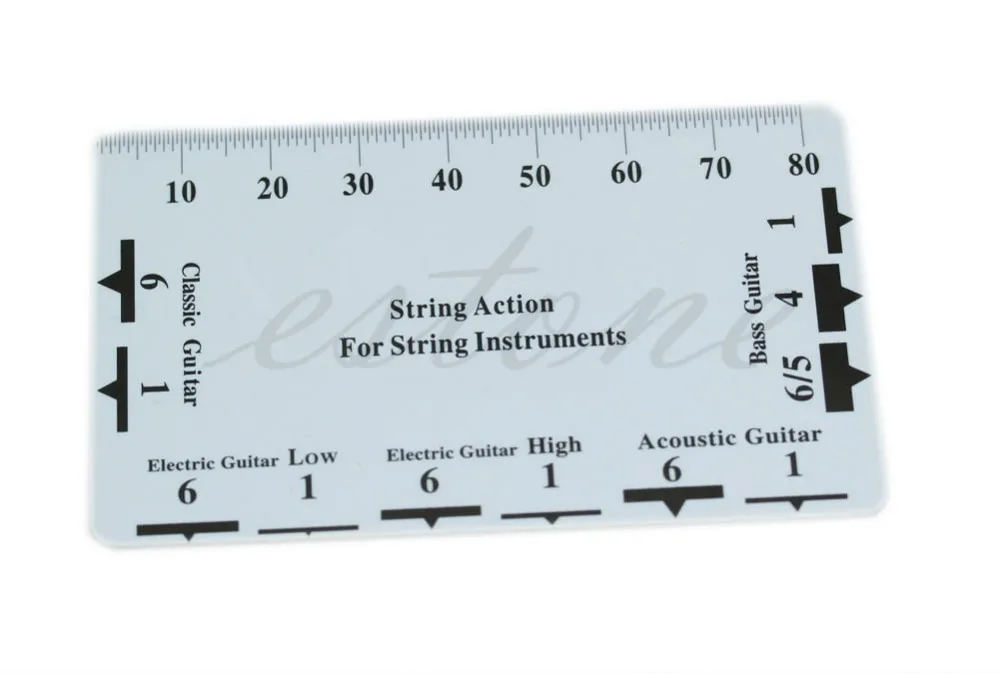 SEWS 1pc Guitar String Action Gauge String Pitch Ruler Measuring Tool