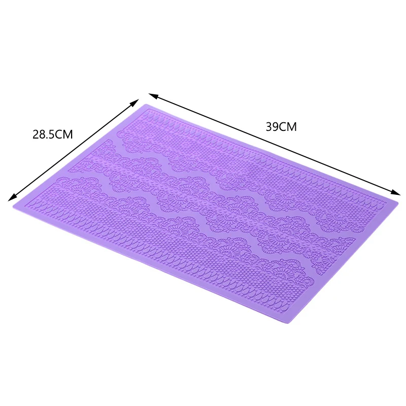 Силиконовые в форме цветка кружева помадка форма DIY свадебный торт мусс краев декор поделки из сахара глазировка коврик домашняя Кондитерская выпечка инструмент