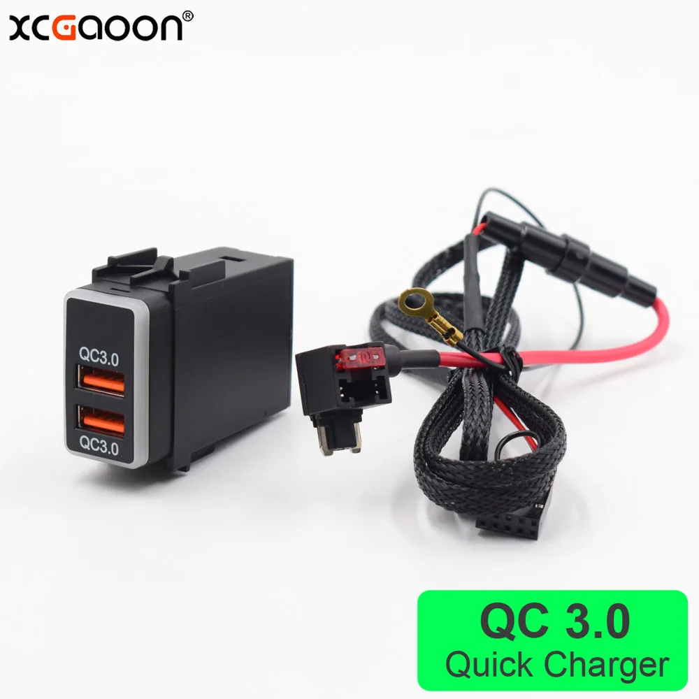 XCGaoon специальный QC3.0 Quickcharge 2 разъем USB Автомобильное зарядное устройство адаптер для NISSAN, power Преобразователь мощности