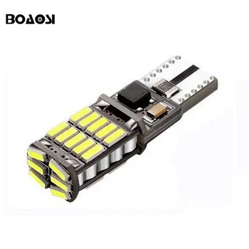 

BOAOSI 4x W5W LED T10 4014 Car lamps 168 194 26SMD Parking Light Clearance Lights 12V White Crystal Blue interior light