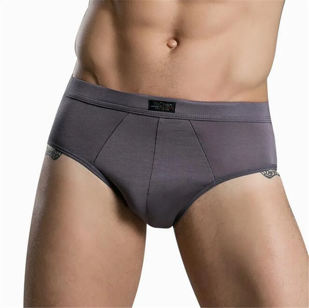 Лидер продаж Мужские трусы нижнее белье хлопок Cueca пикантные однотонные цвет