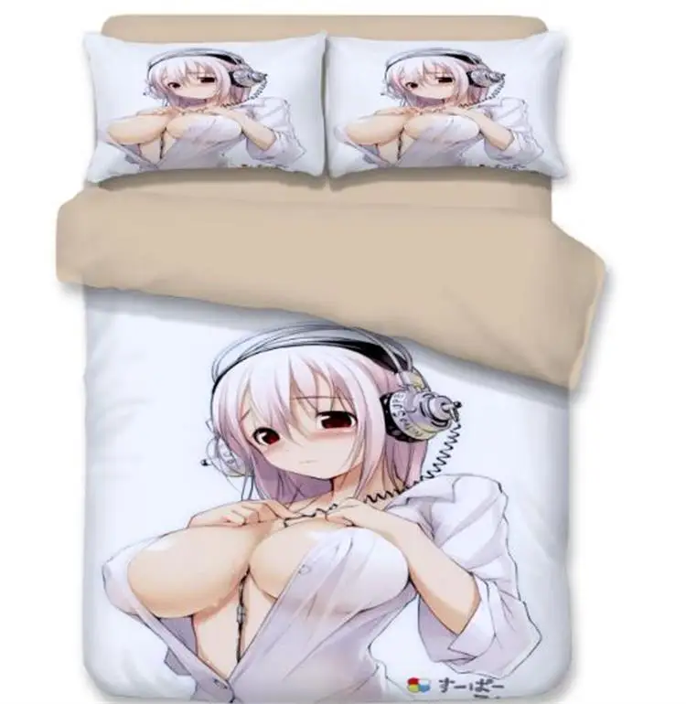 2019 3D Japanese anime SUPERSONICO sexy Girls Bedding Sets 11 A_48TDX6G1NPOA(J~2$E_1U