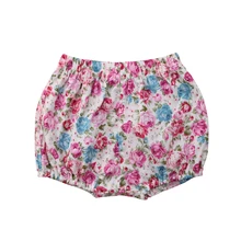 Шорты для маленьких девочек прекрасный цветочный Дети Короткие штаны Мода на лето и весну Одежда для девочек Одежда для малышей