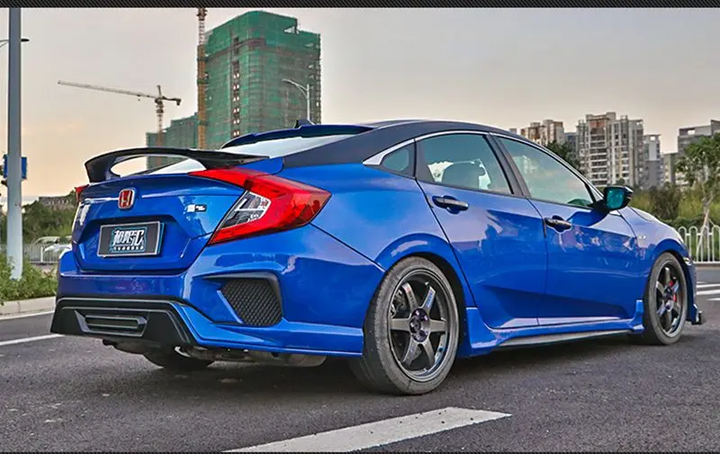 Для Honda Civic заднее крыло спойлер, магистральные загрузки крылья Спойлеры краску ABS 3 м Вставить