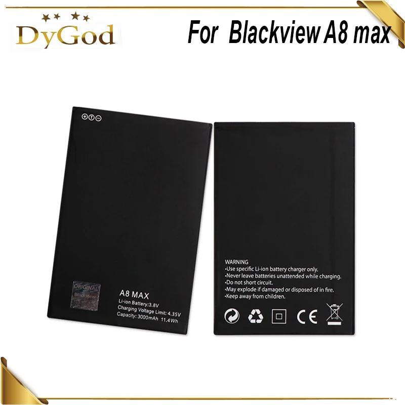 DyGod 3000 мАч батарея для Blackview A8 Max Высокое качество Высокая емкость 3 8 в Мобильный