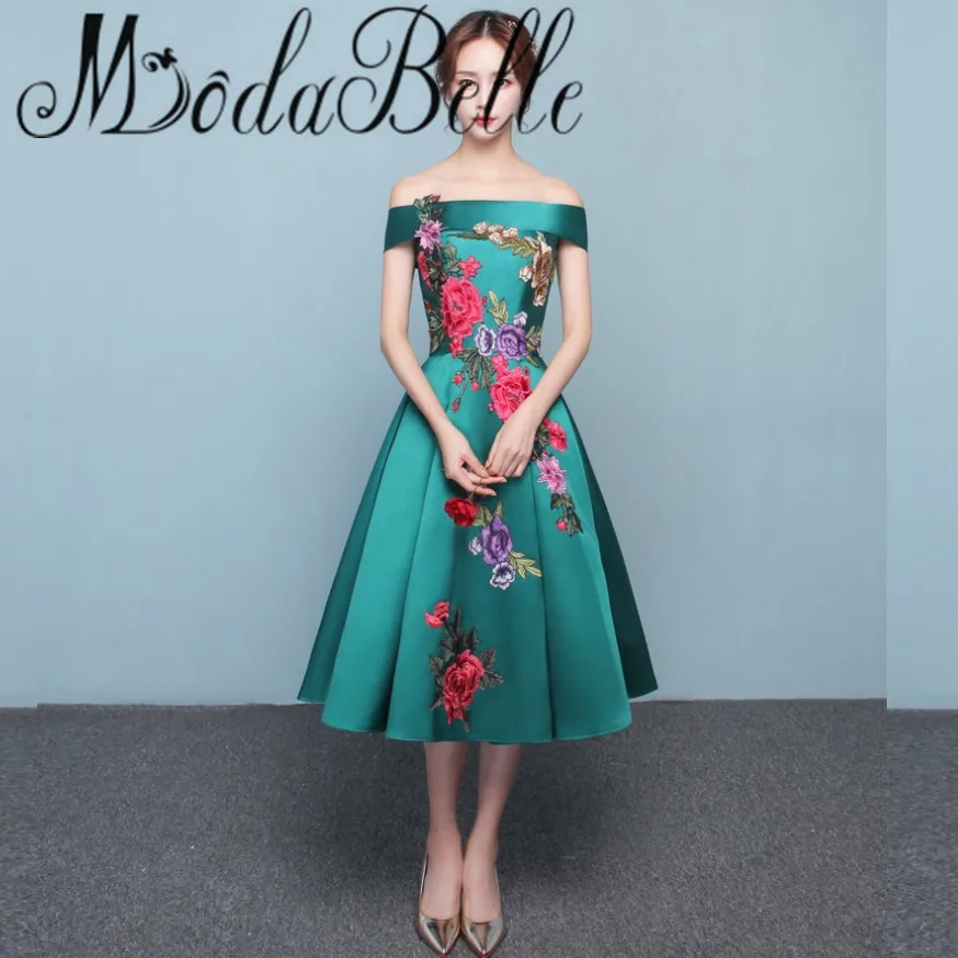 2017 Korean Style Green Junior Prom Dresses Short Galajurken Kort Red
