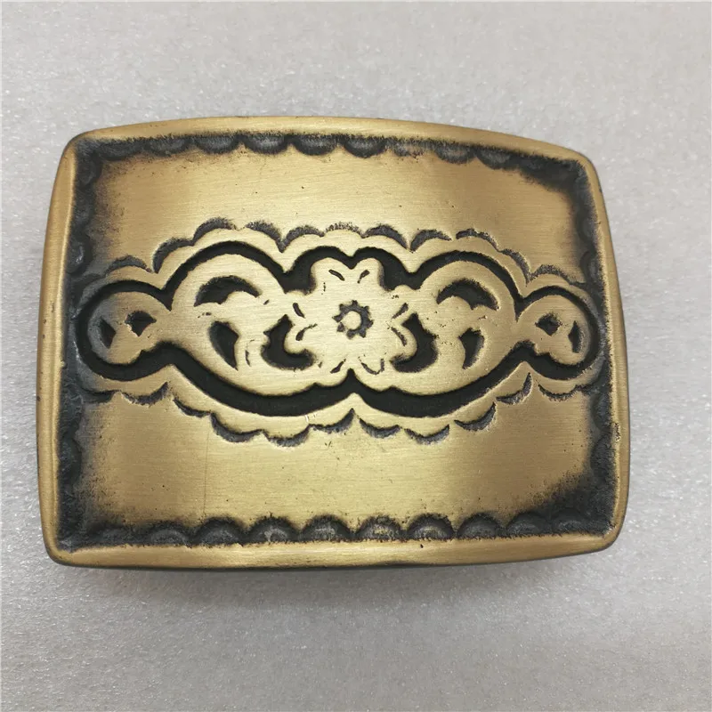 

Retail new high quality rectangular carved pattern denim belt buckle copper buckle belt buckle suitable for 3.8 cm wide belt