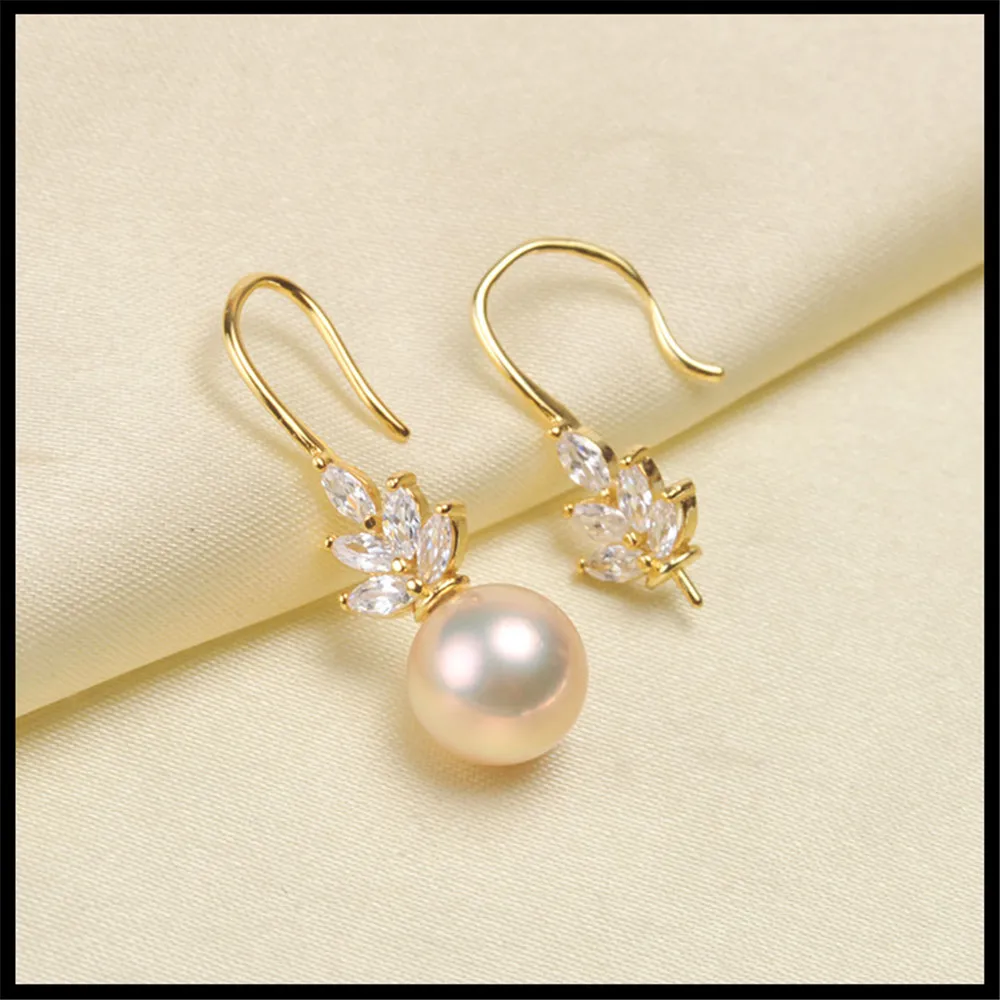 

Unique Design Hot Pearl Earrings Mountings, Drop Earrings Findings Settings Jewelry Parts Fittings Drop Earrings Accessories