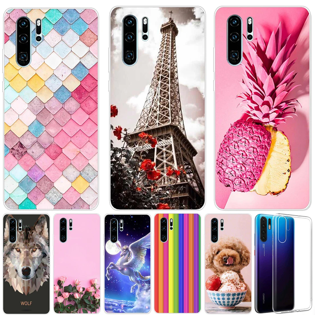 

Case For Huawei P30 Pro Case Huawei P30 lite Case Silicon TPU Soft funda Coque Back Cover Huawei P30 Pro P 30 Lite Phone Case