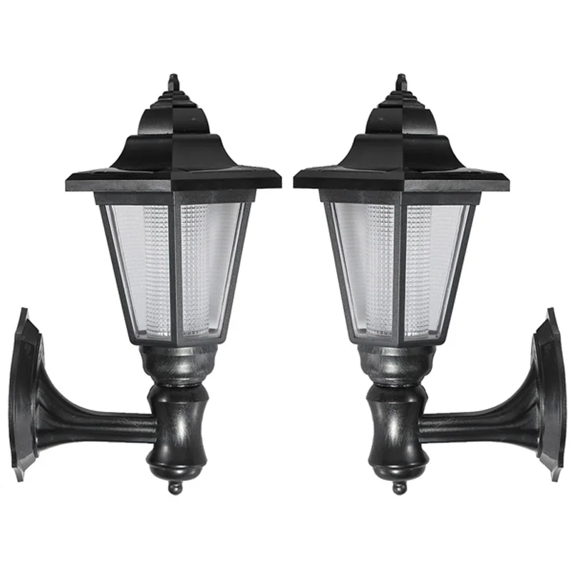 High Quality Energy-Saving 2Pcs Outdoor Solar Garden LED Green Power Building Wall Path Hanging Lights High Quality Energy-Saving 2Pcs Outdoor Solar Garden LED Green Power Building Wall Path Hanging Lights