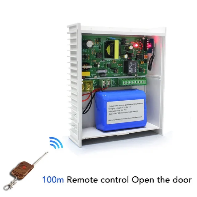 DC 12V 2A 3A 5A источник питания с резервной батареей интерфейс RFID карты система