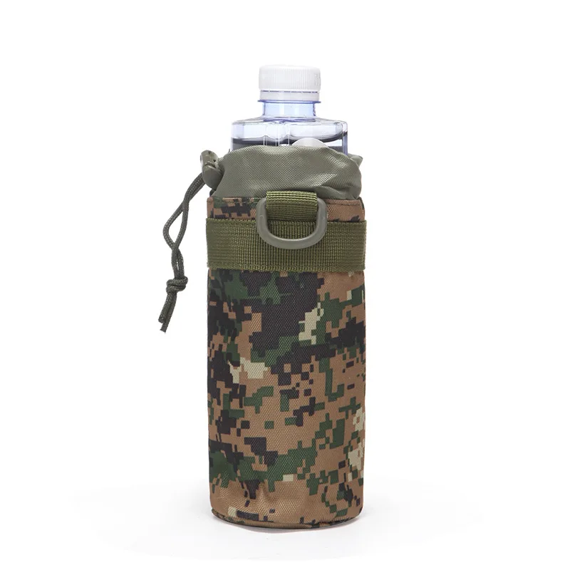 Тактический чехол для бутылки воды Airsoft 800D Открытый походный MOLLE открытый Топ гидратационный чехол охотничий мешок для воды рюкзак аксессуары - Цвет: D