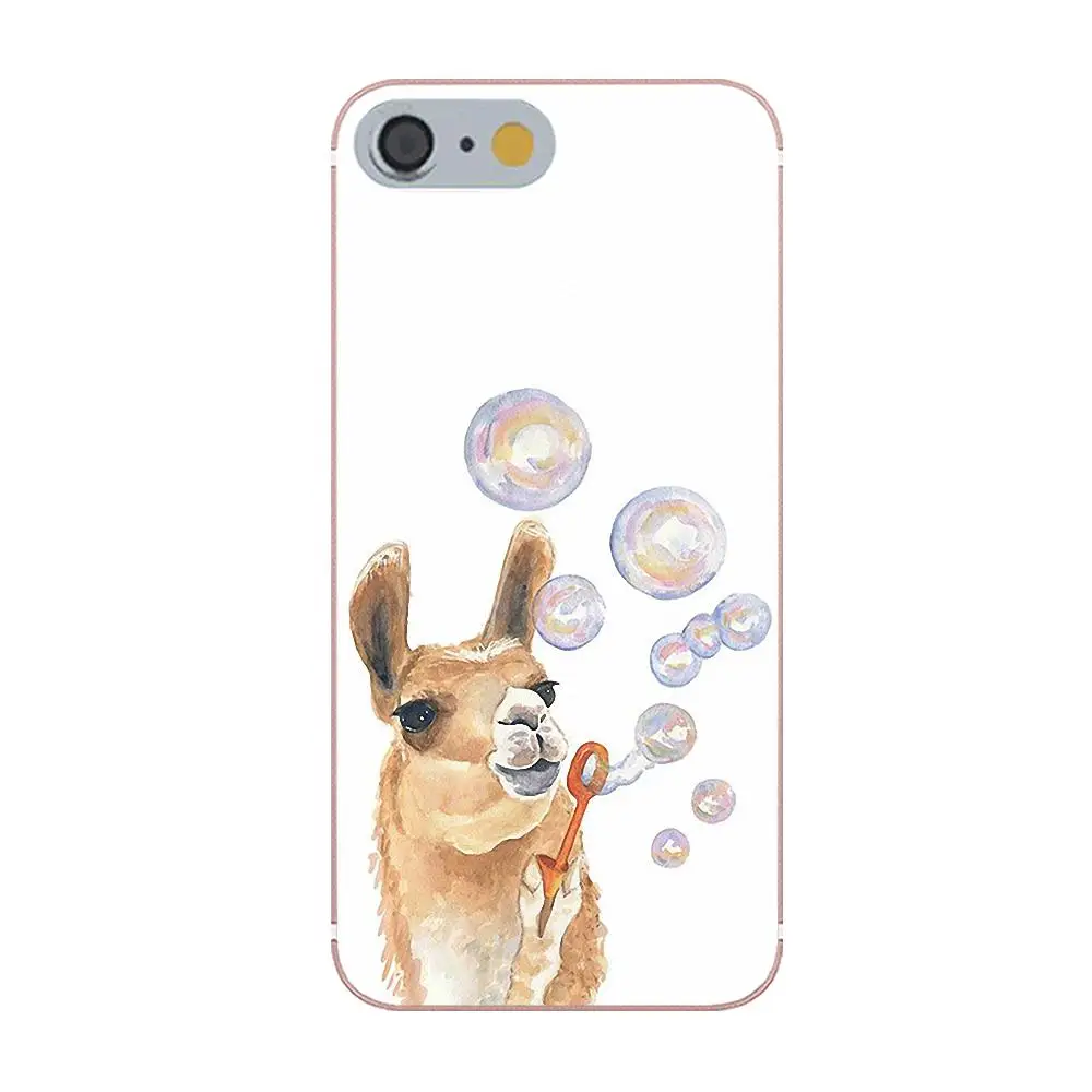 Tpwxnx милый мультфильм животных ламы альпаки 02 для Apple iPhone 4 4S 5 5C 5S SE 6 6S 7 8 Plus