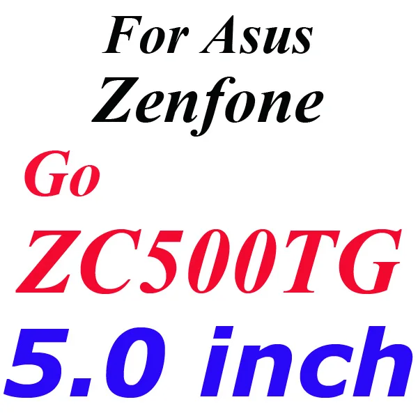 Защитное стекло из закаленного стекла для Asus Zenfone 2 Laser ZE500KL ZE550KL A450CG Zenfone Max C Go Selfie - Цвет: Zenfone Go ZC500TG