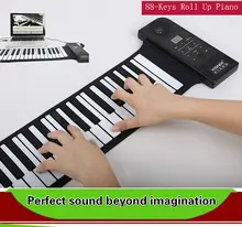 Hot New USB MIDI 88 Keys Silicon Hand Roll Up Piano Electronic Organ Synthesizer musical instruments Keyboard Digital Piano