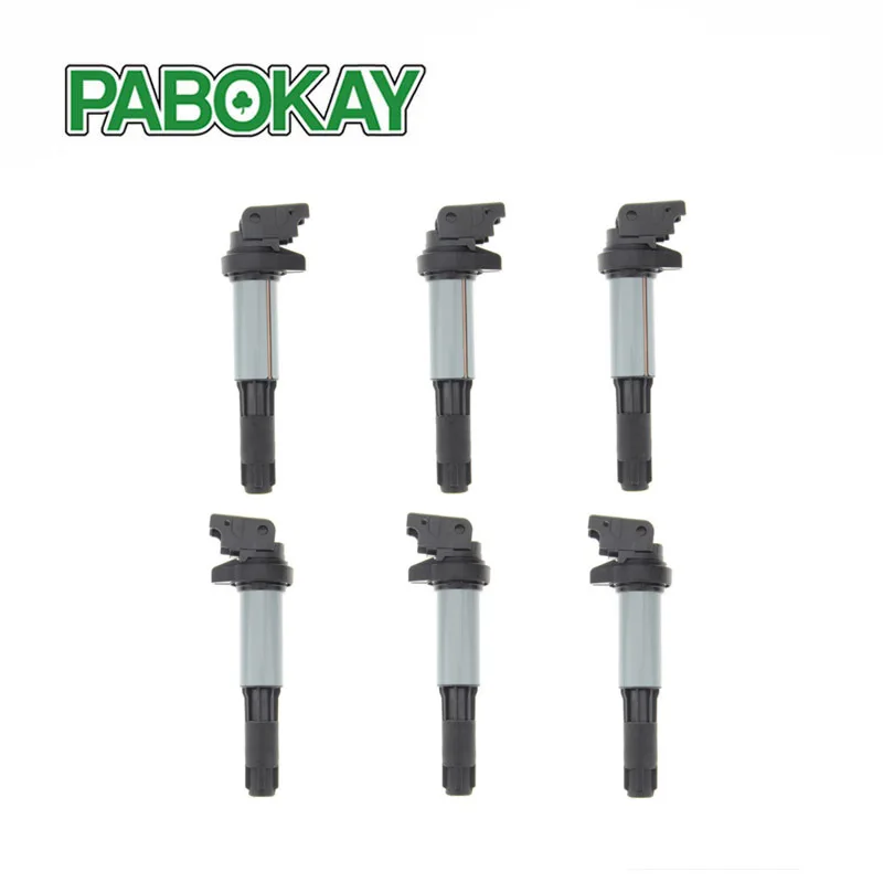 6 Штук x катушки зажигания для BMW 320 325 330 E46 525 530 E39 E60 Series 1 5 12131712219 12131712223 12137551260 |